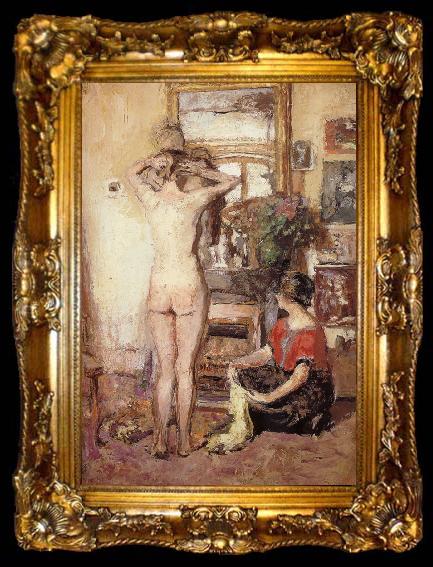 framed  Edouard Vuillard Two British friends, ta009-2